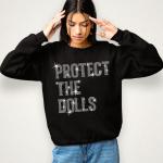 Protect The Dolls Rhinestone T-Shirt, Gender Equality Shirt, Feminist Shirt, Resistance Shirt, Human Rights Tee, Activist Top Shirt