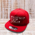 Protect The Dolls Rhinestone Snapback Cap, Gender Equality Hat, Feminist Hat, Human Rights & Social Justice Hat, Gift For Activist Women