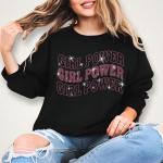 Girl Power Rhinestone T-Shirt, Female Favorite Shirt, Activist Shirt, Feminism Shirt, Gender Equality Shirt, Resistance Tee Gift for Ladies
