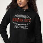 Kansas City Rhinestone T-Shirt, Glittering Style Football Game Tee, Fashionable Sunday Design Shirt, Sparkling Trendy Tee Gift for Team Fans