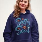 Salty Soul Rhinestone T-Shirt, Ocean Lover Shirt, Family Matching Shirt, Beachy Shirt, Tropical Shirt,  Summer Vacation Beach Gift