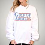 Gulf of America 25 Rhinestone T-Shirt, Democrat Shirt, Liberal Gift, Gulf Coast Shirt, American Pride Tee, Patriotic Shirt, Patriot Shirt