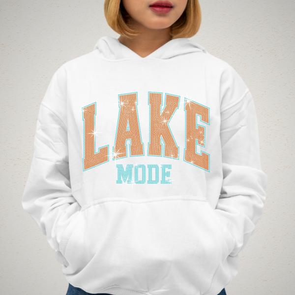 Lake Mode Rhinestone T-Shirt, Matching Family Vacation Top, Nature Lover Shirt, Camper Tee-Shirt, Summer Vibes Shirt, Gift for Travel Lover