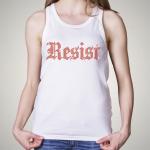 Resist Rhinestone T-Shirt, Social Justice Shirt, Equality Tee, Anti-Fascism Tee, Resistance Shirt for Feminist Liberal Activist Protesters