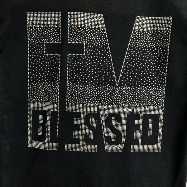Religious I am Blessed Rhinestone Bling T-Shirt, Inspired Christian Shirt, Cute Cross Shirt, Truth and Love Clothing, Christian Mom Tee