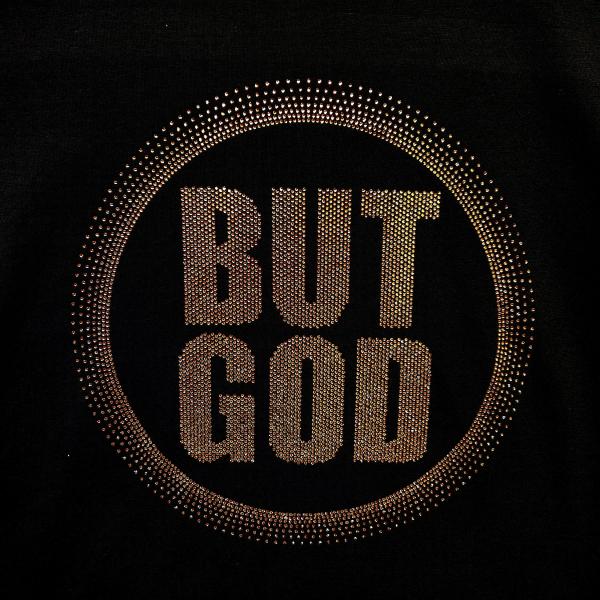 But God Rhinestone T-Shirt, God's Power Sweatshirt, Confession Outfit, Prayer Tee Top, Gratitude Tee-Shirt, Christian Christmas Gift Apparel