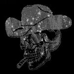 Cowboy Skull Rhinestone T-Shirt, Western Love Shirt, Country Legend Skeleton Gift, Couples Matching Tee-Shirt, Anniversary Skull Sweatshirt