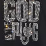 Cute Unique Design God is the Plug Rhinestone T-Shirt, God Lover Tee-Shirt, Inspirational Sweatshirt, Religious Gift For Her or Him