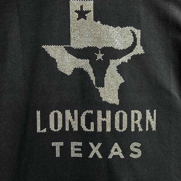 Texas Longhorn Rhinestone T-Shirt with Starry Boot Map , Texas Lovers Bling Top Tee-Shirt, Trip or Travel Sweatshirt, Western Vintage Shirt