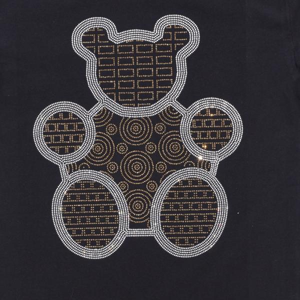 Cute Looking Teddy Bear Rhinestone Bling T-Shirt, Shirt On Teddy Bear, Custom Bear design Apparel, Modern Tee-Shirt Design, Urban Clothing