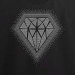 Sparkling Giant Diamond Rhinestone T-Shirt, Eye-Catching Shiny Diamond Shirt, Unisex Shirt Design for Women or Men, Best Friends Gift