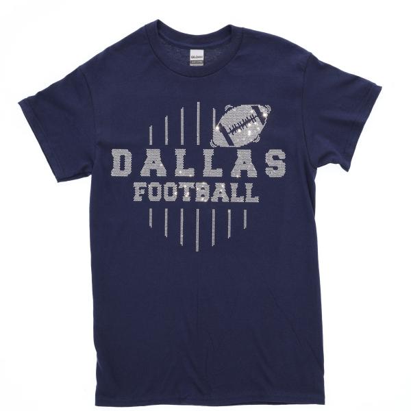 Dallas Rhinestone T-Shirt, Football Fans Shirt,  Women Bling Shirt, Game Day Gift, Sunday Game Day Tee Shirt