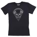 Rock and Roll Skull Rhinestone Bling T-Shirt, Unisex Gothic Outfit, Cool Design Shirt, Music Concert Tour Tee-Shirt, Festival Apparel