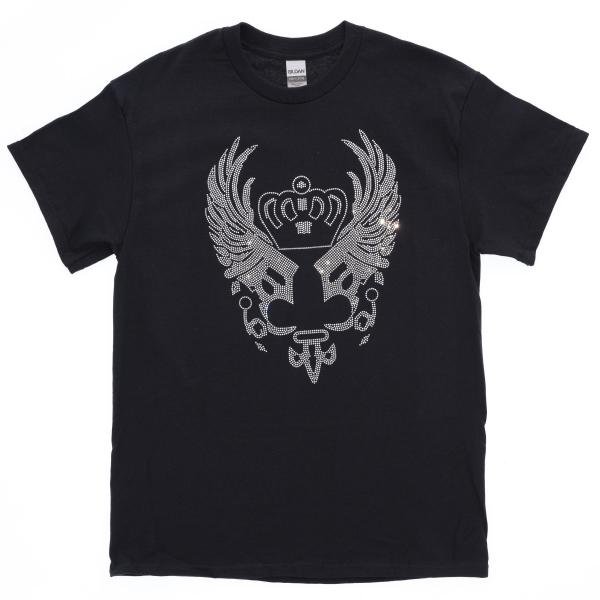 Cute Eagle & Angel Wings with Royal Crown Rhinestone Bling T-Shirt, Women Unique Tee Shirt, Soft-Style Unisex Birthday Apparel