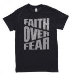 Faith Over Fear Rhinestone T-Shirt, Christian Religious Church Apparel, Worship Team Sweatshirt, God Love Unisex Shirt Gift for Christians