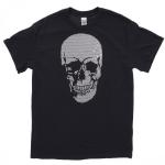 Skull Shirt, Skull Rhinestone Tee,  Rhinestone T-Shirt, Bling Bling Tee, Short Sleeve Shirt, Halloween Shirt, graphic tee, comfortable fit
