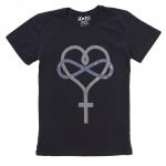 Forever Love with Grace Heart Cross Rhinestone T-Shirt, Thanksgiving Sweatshirt for Believers, Faith Hope Love Top, Jesus Lover Tee-Shirt