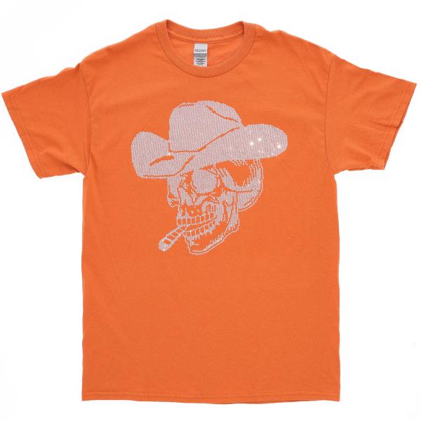 Cowboy Skull Rhinestone T-Shirt, Western Love Shirt, Country Legend Skeleton Gift, Couples Matching Tee-Shirt, Anniversary Skull Sweatshirt