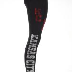Custom Rhinestone Leggings Active Wear Yoga Pant Women Football Yoga Leggings with side Pocket