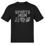 Sports Mom Rhinestone T-Shirt, Sports Shirt, Mom Sports, Mom Shirt, Football Mom, Basketball Mom, Soccer Mom, gift for mom,