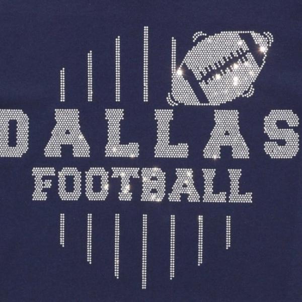Dallas Rhinestone T-Shirt, Football Fans Shirt,  Women Bling Shirt, Game Day Gift, Sunday Game Day Tee Shirt