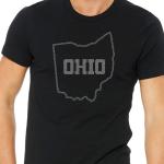 Ohio State Rhinestone T-Shirt Buckeye Ohio State Football shirt, Football Players, College Football, Ohio State tee, Map Tee-Shirt