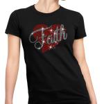 Faith Shirt, Faith Cross Rhinestone T-Shirt, Christian Faith Gift Sweatshirt, Love and Grace Shirt, Faith Cross, Faith with Heart
