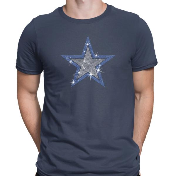 Cowboys Rhinestone Star T-Shirt, Cowboys Star Shirt, Dallas Shirt, Love Star Shirt, Football Team Shirt