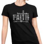 Faith Shirt, Faith Cross Rhinestone T-Shirt, Christian Gift, Faith Gift, Christian Shirt, Love and Grace Shirt, Faith Cross, Faith Arrow