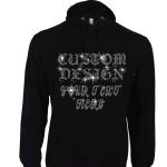 Custom Design Rhinestone Bling Bling Pull Over Hoodies