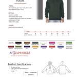 Custom Design Rhinestone Bling Bling Pull Over Hoodies