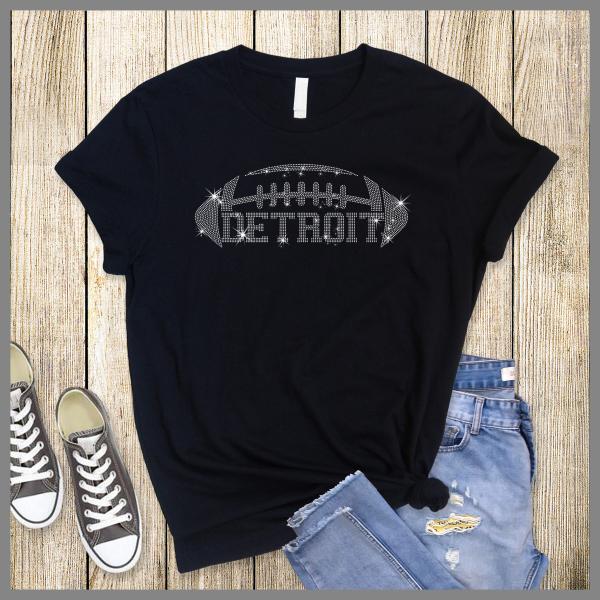 Detroit Game Ready T-Shirt, Football Sweatshirt, Rhinestone Shirt, Game Hoodie, Game Days Shirt, Fan shirt, Detroit Lions Fans