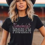 Somebody’s Problem Rhinestone T-Shirt, Morgan Wallen somebody’s problem Sweatshirt, Country Music Shirt, Cowboy Morgan, LongHorn Shirt