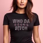 Who The 5 star Rhinestone T-shirt, Nicki Minaj Fan Tee, Hip Hop Shirt, Nicki Minaj concert shirt, That's on My Titties, Ask Lil Wayne Tee