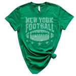 New York Rhinestone T-Shirt, Perfect for Game Day and Street Style Unique Design for Devoted Football Fans, Gift for Her or Him