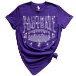 Baltimore Rhinestone T-Shirt, Football Fan Fun Gift, Legend Game Day, Cute Tee-Shirt for Football Champion, Gift for Best Friend