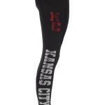 Kansas City Rhinestone Football Leggings Active Wear Yoga Pant Women Football Yoga Leggings with side Pocket