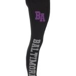 Baltimore Rhinestone Football Leggings, Fan Bling Leggings, Active Wear Yoga Pant, Game day sports leggings, Glitter Leggings for Women