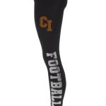 Cincinnati Rhinestone Football Leggings, Sparkling Football Pant,  Active Wear Yoga Pant, Bling Fanatic Leggings with side Pocket for Girls