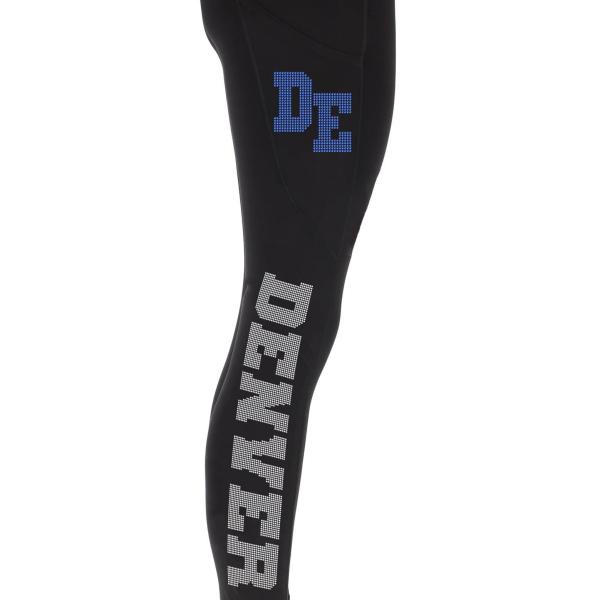 Denver Rhinestone Football Leggings, Glitter Spark Football Leggings for Girls, Active Wear Yoga Pant, Game day sports leggings