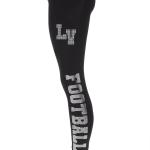 Las Vegas Rhinestone Football Leggings, Sparkling Football Leggings for Women Fans, Active Wear Yoga Pant, Team Glitter Pants Girls Favor
