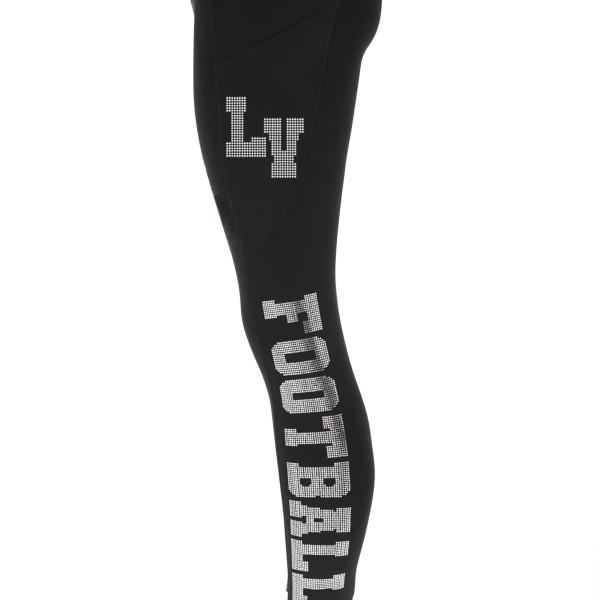 Las Vegas Rhinestone Football Leggings, Sparkling Football Leggings for Women Fans, Active Wear Yoga Pant, Team Glitter Pants Girls Favor