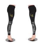 Los Angeles Rhinestone Football Leggings, Bling Tailgate Pant, Active Wear Yoga Pant With Side Pocket, Game day Sports Leggings