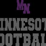 Minnesota Rhinestone Football Leggings, Glitter Team Sparkle Leggings, Game day Sports Pant, Bling Football Fan Leggings With Side Pocket