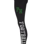 Philadelphia Rhinestone Football Leggings, Bling Football Fan Yoga Leggings, Glitter Sport Pant With Side Pocket, Game day Pant for Ladies
