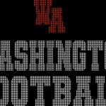 Washington Rhinestone Football Leggings, Bling Style Sports Leggings, Glitter Yoga Pant for Women, Eye-Popping Design Pant for Game day