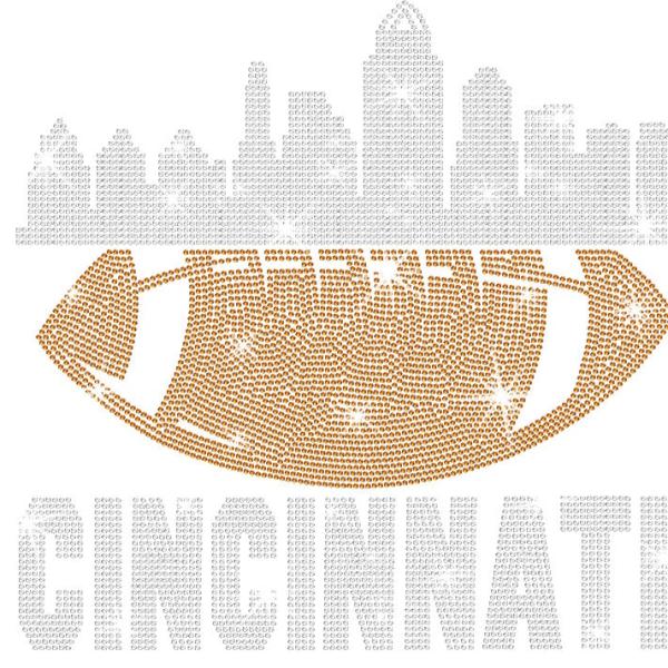 Cincinnati Rhinestone T-Shirt, Sunday Game Day Football Shirt, Trendy Shiny Design Shirt, Fan Style Glittering Shirt, Bright Chic Team Shirt