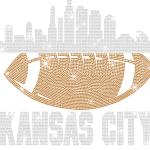 Kansas City  Rhinestone T-Shirt, Sunday Football Game  Unique Fan Shirt,  Game Day Glittering Sport Tee, Sparkling Team Trendy Shirt