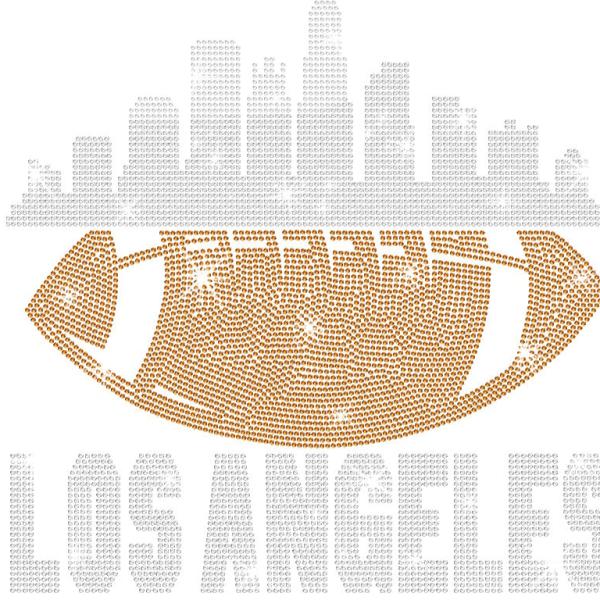 Los Angeles Rhinestone T-Shirt, Football Chic Glittering Fan Shirt, Game Day Bright Trend Shirt, Eye-Catching Dazzling Game Design Tee