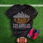 Los Angeles Rhinestone T-Shirt, Football Chic Glittering Fan Shirt, Game Day Bright Trend Shirt, Eye-Catching Dazzling Game Design Tee